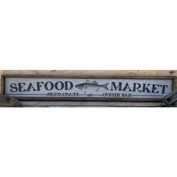 restaurant sign oyster bar and seafood