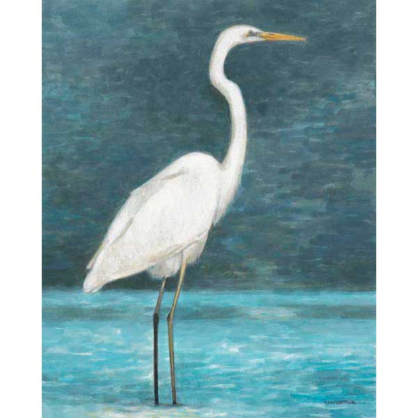 White Egret | Coastal | Beach | Norman Wyatt Jr | Canvas Print