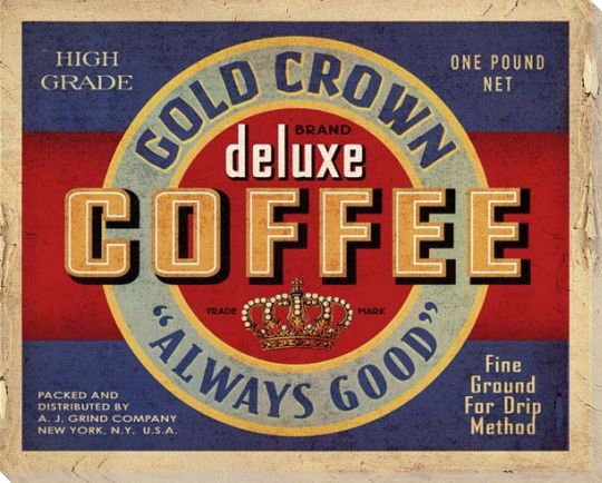 Always Good Coffee | Vintage-style | Kitchen | Café | Canvas Print