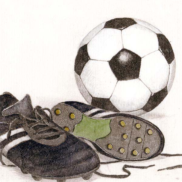 Soccer | Ball and Cleats | Sports | Wall Art | Canvas Print