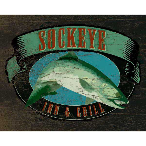 Sockeye | Inn & Grill | Salmon | Western | Canvas Print