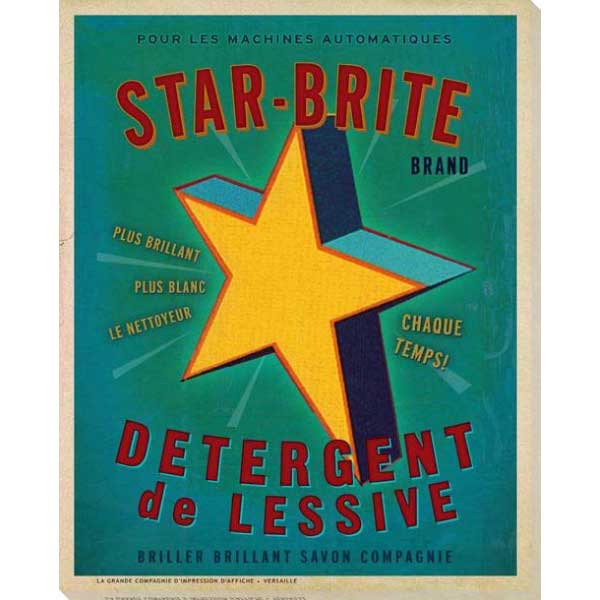 Vintage Ad | Star-Brite Brand | European | Vintage Poster | Canvas Print