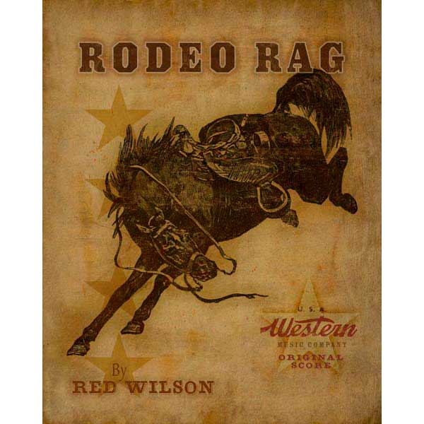 Rodeo Rag | Bucking Horse | Western | Music Company | Canvas Print