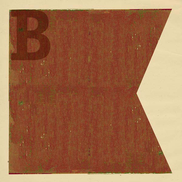 Boat flag letter B - nautical art; canvas print