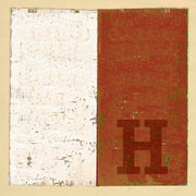 Boat flag letter H  nautical art; canvas print