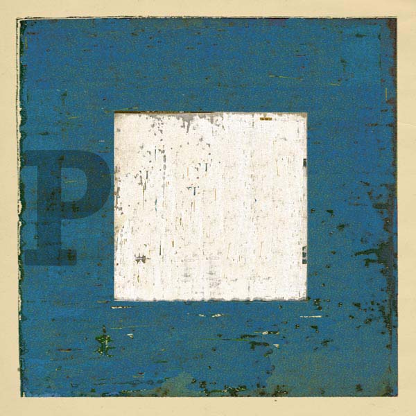 Boat flag letter P - nautical art; canvas print