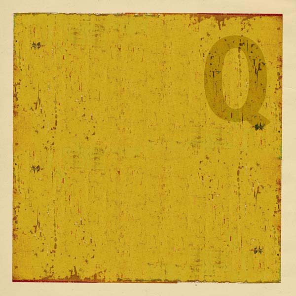 Boat flag letter Q - nautical art; canvas print