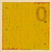 Boat flag letter Q - nautical art; canvas print