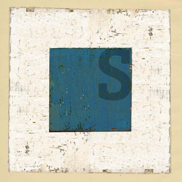 Boat flag letter S - nautical art; canvas print
