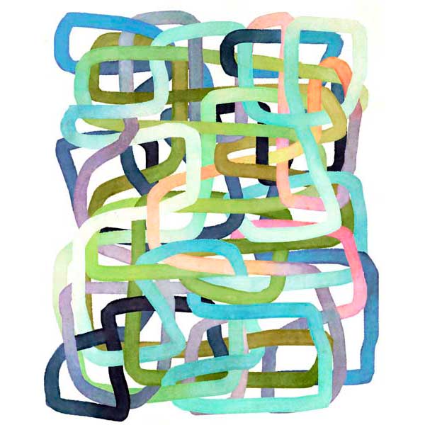 Twisted Strings I | Abstract | Wall Art | Canvas Print