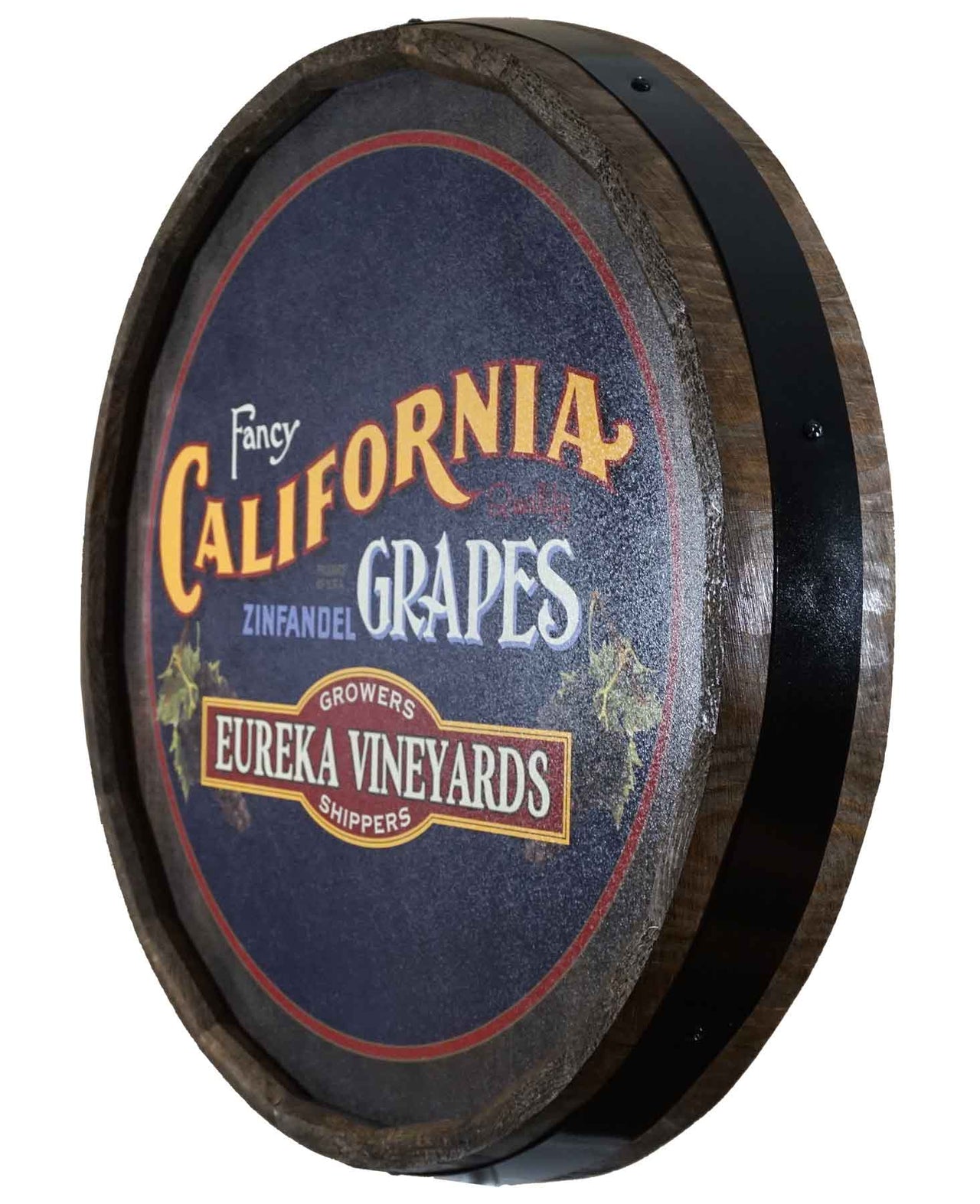 California Grapes | Barrel Sign | Zinfandel | Customize Vineyard Name