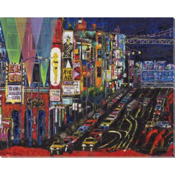 Broadway & Columbus | San Francisco | Stretched Canvas | Print