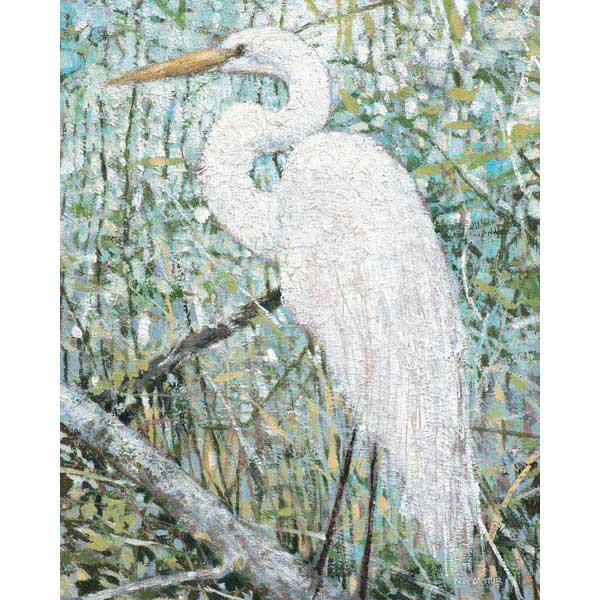 White Egret | Solitude | Coastal | Norman Wyatt Jr | Canvas Print