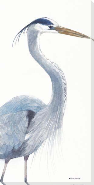 Blue Heron Pose I | Coastal | Portrait | Norman Wyatt Jr | Canvas Print