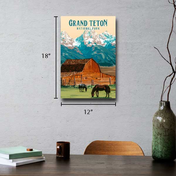home wall decor with Grand Teton National park
