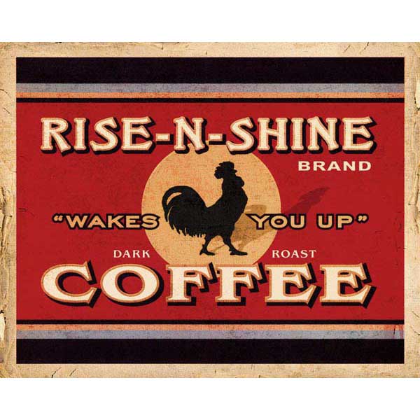 Wakes You Up Coffee | Vintage-style | Kitchen | Café | Canvas Print