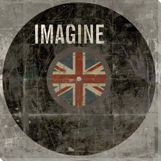 Pop Lyrics | Imagine | British | Wisdom | Canvas Print