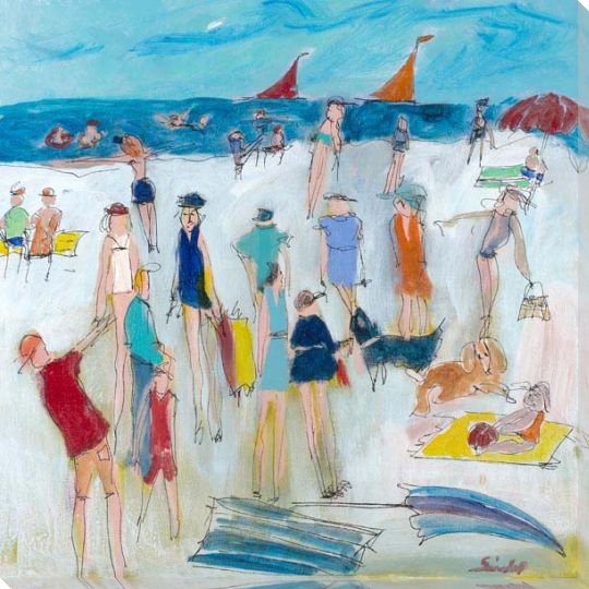 Beach | Tuesday at the Beach | Square | Richard Seidel | Canvas Print