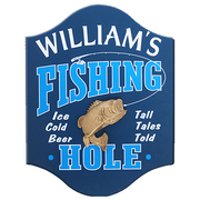 personalized pub sign for Fishing Hole