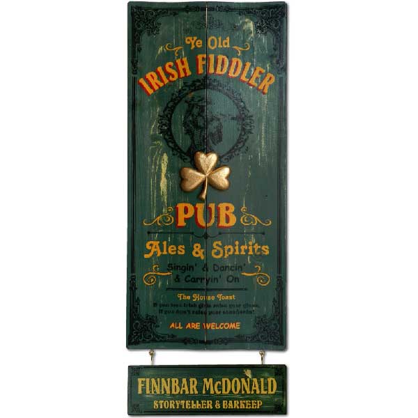 Pub | Wood Sign | Irish | Ye Old | Personalized Nameplate