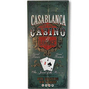 wall art for Casablanca casino & lounge; rustic look