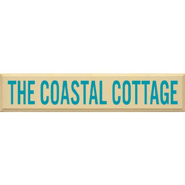 Coastal Cottage sign in cream