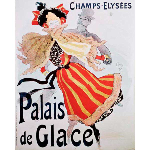 vintage poster printed on stretched canvas Palais de Glace