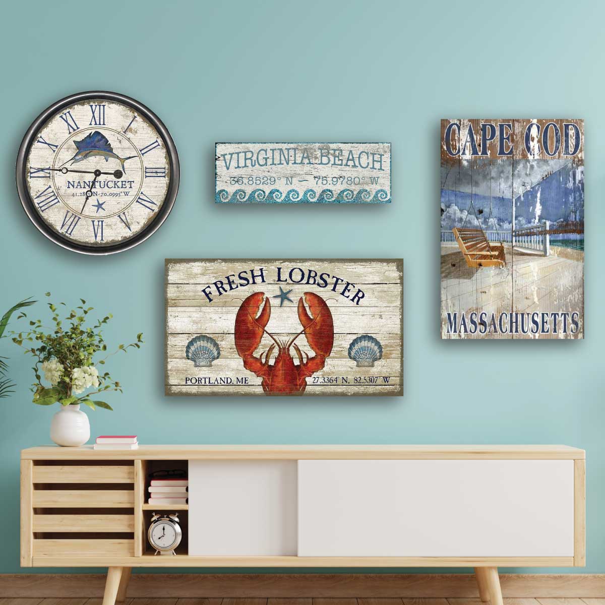 Wood on sale decor signs