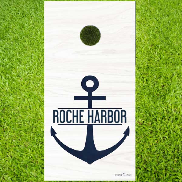 Corn Hole | Anchor | Game | Personalized | Bean Bag Toss | Lawn