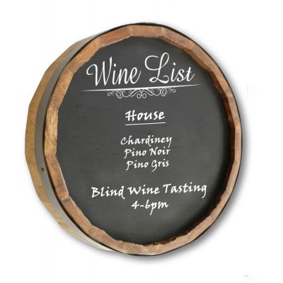 barrel sign chalkboard for your Wine List