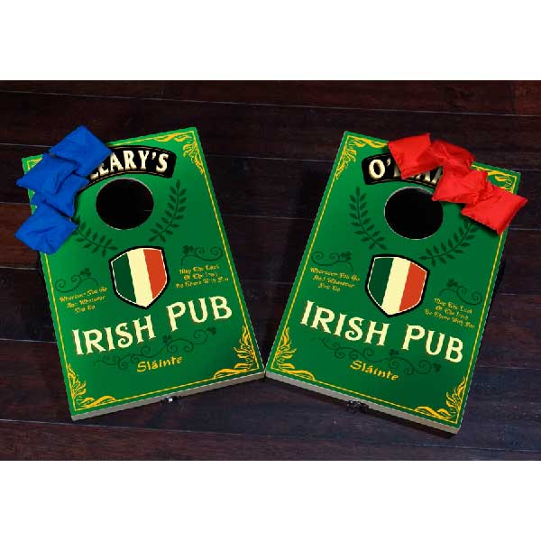 Irish Pub mini corn hole game
