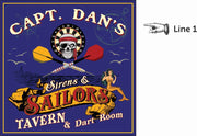 personalize this dartboard cabinet for sailors tavern