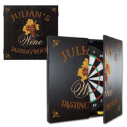 dartboard set with wine tasting room and image
