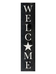 Welcome sign in ebony with Star