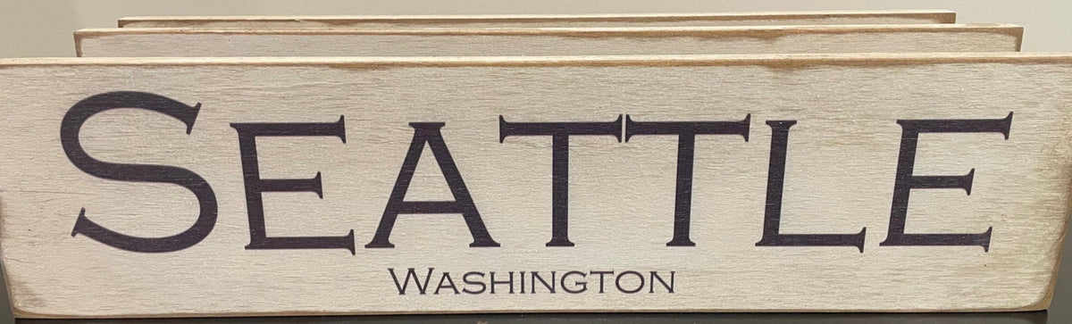 Seattle Information Sign Seattle | Wood Sign | Washington | Rustic | 6