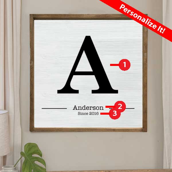 Monogram | Initial | Name | Personalize It! | 24
