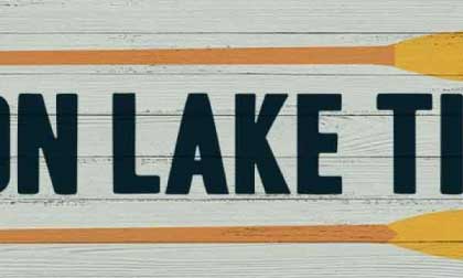 Lake house themed wall art collection from Vintage Wood Signs