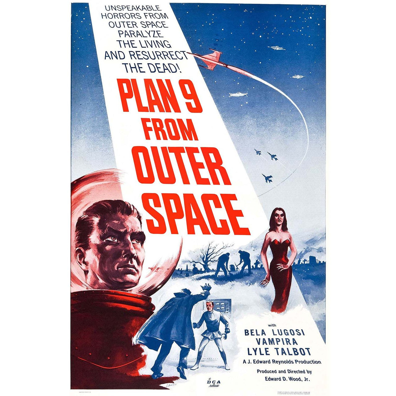 Vintage Movie Poster | Wood Sign | Plan 9 from Outer Space | Home Theater