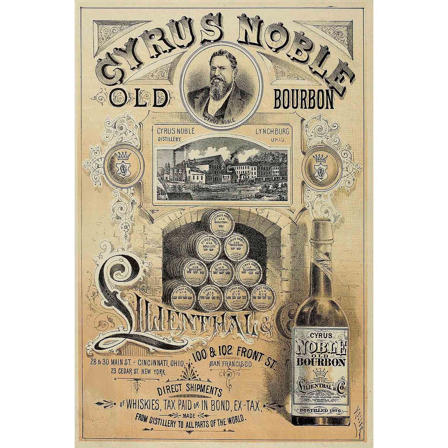 pre-prohibition spirits ad on wood sign