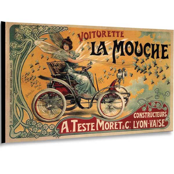 french auto ad from the 1900s. Moret and Lyon-Vaise