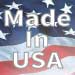 Made in USA with US flag background