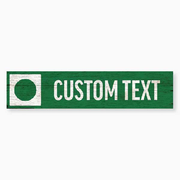 customize the text for your favorite green circle ski run