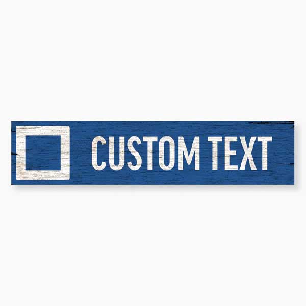 customize the text for your favorite blue square ski run