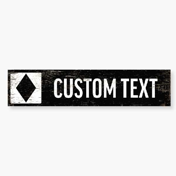 customize the text for your favorite black diamond ski run