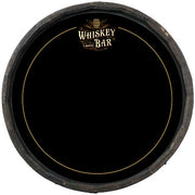whiskey bar round chalkboard