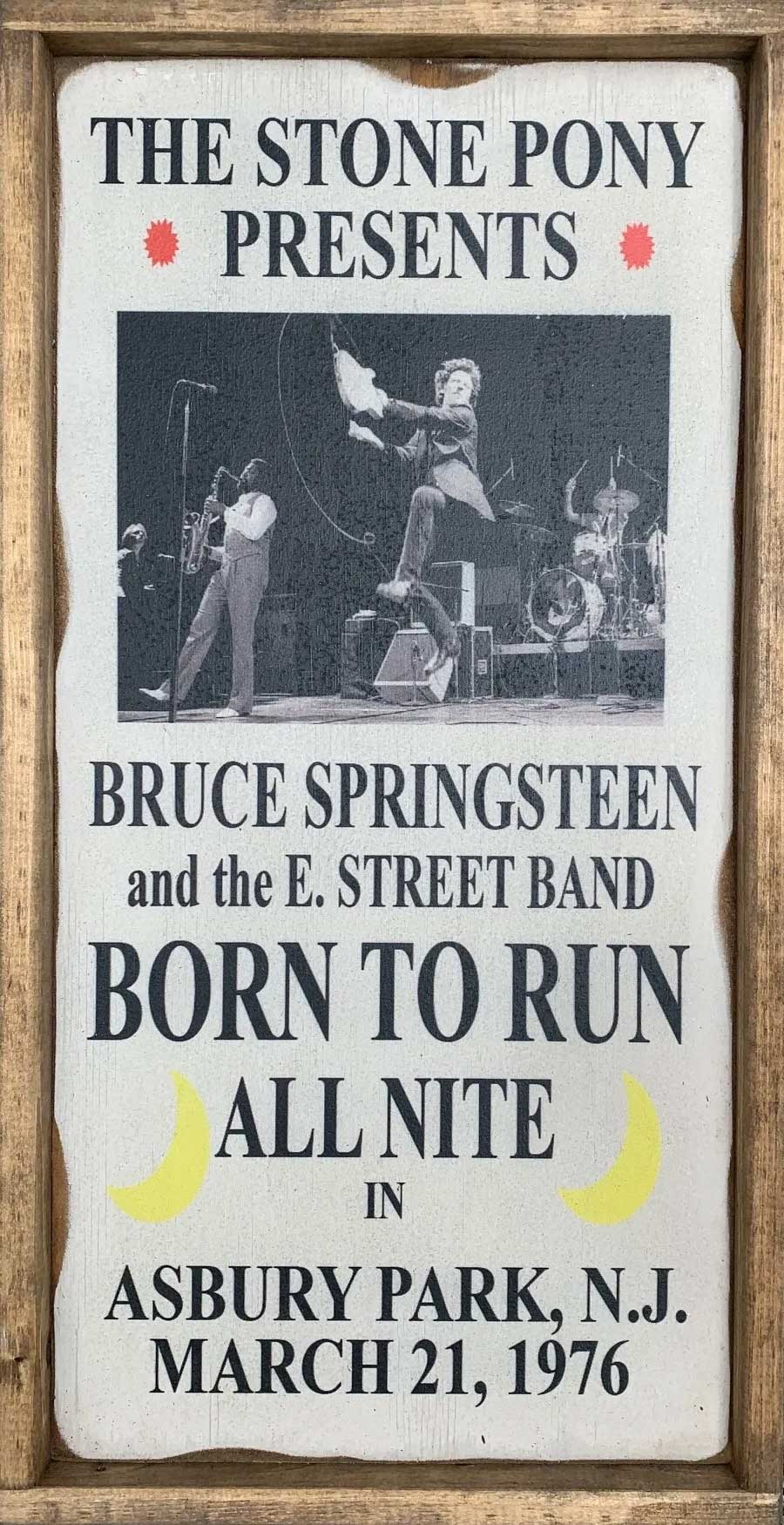 Springsteen at The Stony Pony vintage ad