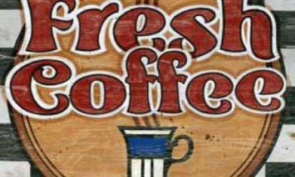 Collection of cafe and restaurant vintage signs