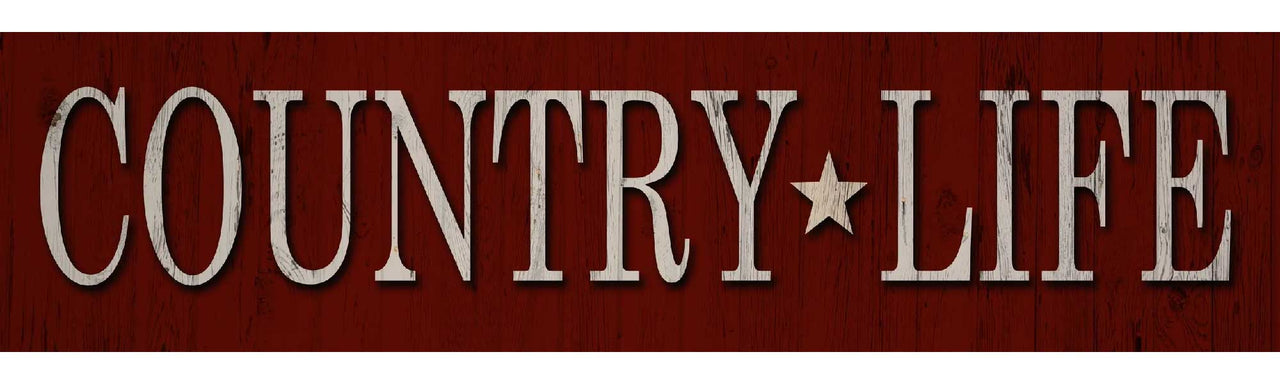 Country * Life | Wood Sign | Rustic | 6" x 24"