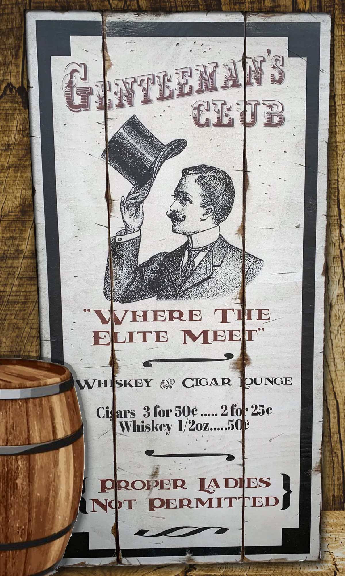 whiskey and cigar lounge old ad for club