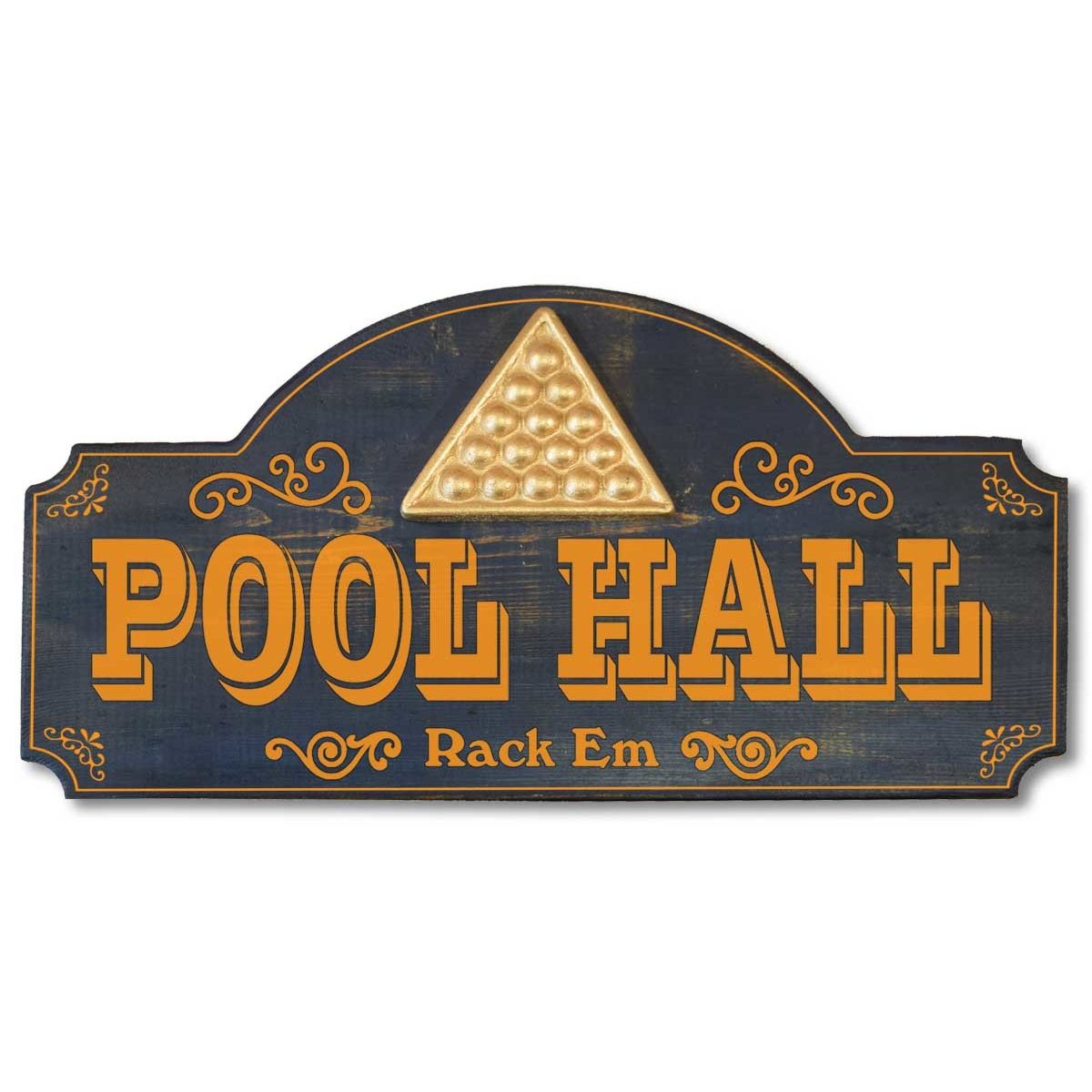 3d relief special pool hall wood sign
